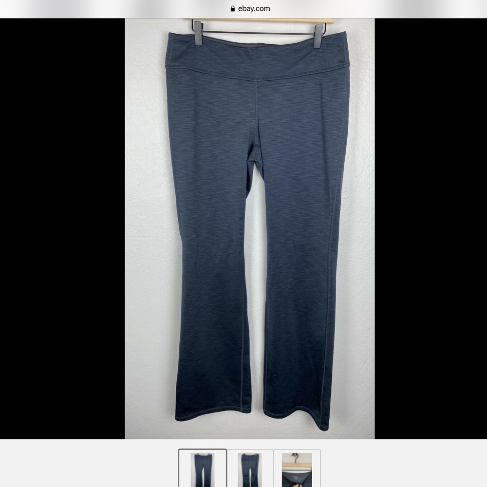 Athleta Women’s Fleece Fusion Heather Gray Yoga Pants Size XL TALL